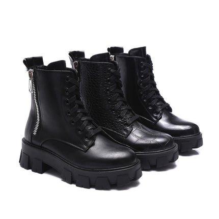 Must-have Schnürstiefel mit Plateau