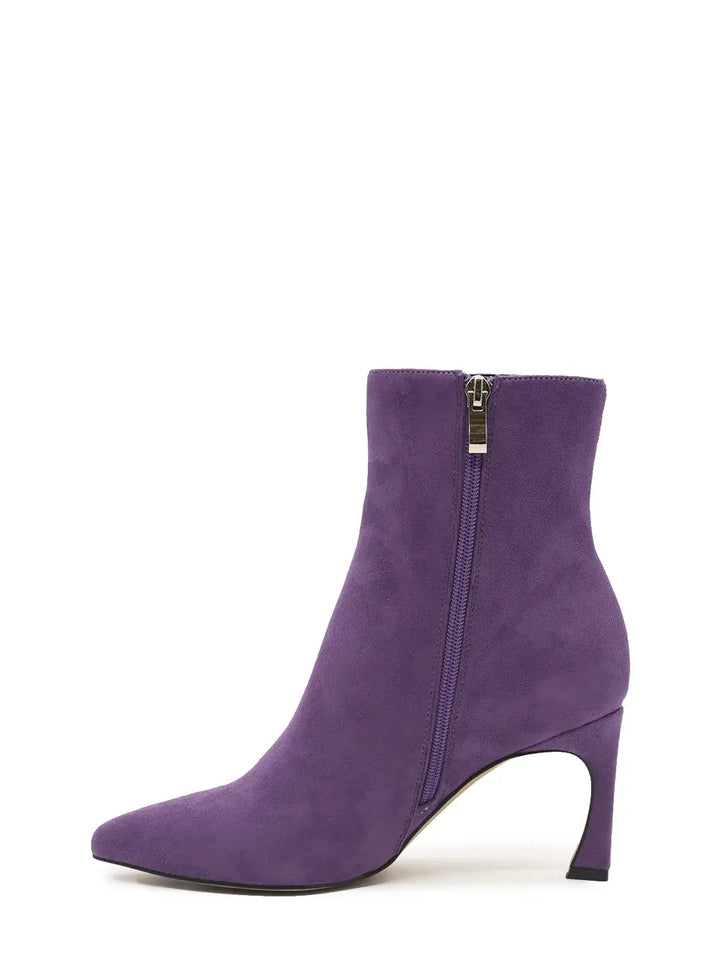 AZAREY Stiefeletten Lila Wildleder Lederfußbett