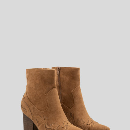 Buonarotti Cowboy Stiefel Camel Suedine kurz Flamme