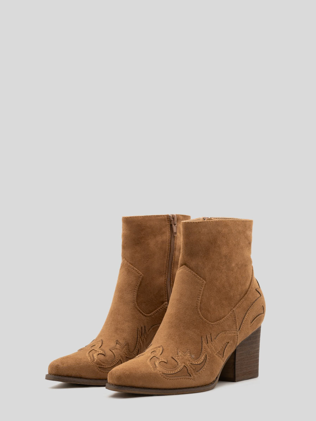 Buonarotti Cowboy Stiefel Camel Suedine kurz Flamme