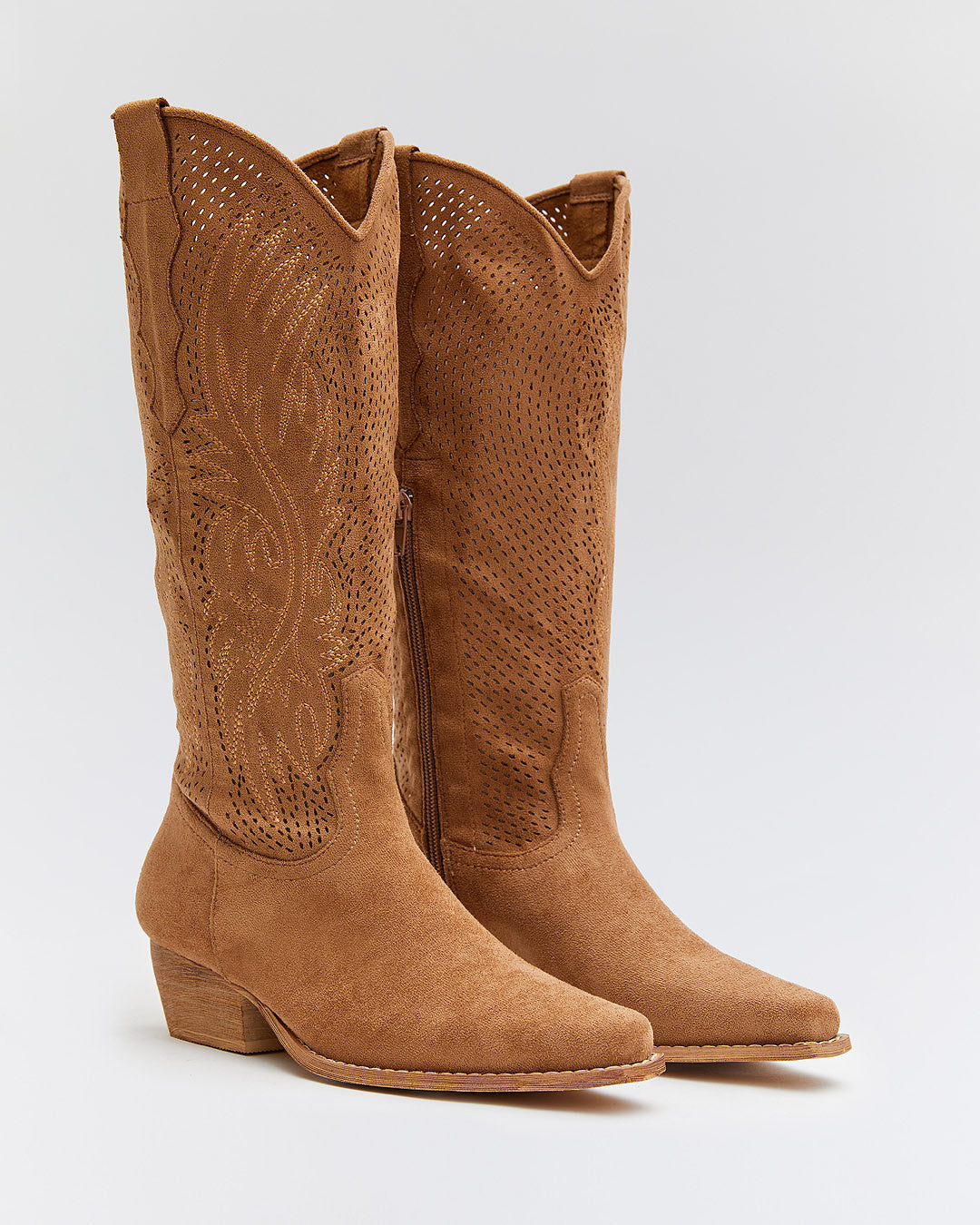 Buonarotti Cowboy Stiefel Camel Suedine Western
