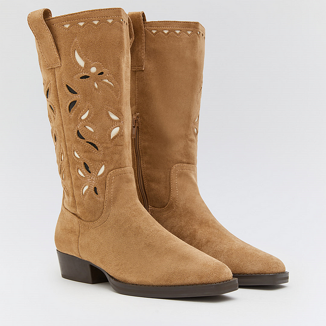 Buonarotti Cowboy Stiefel Khaki Suedine Bohemian