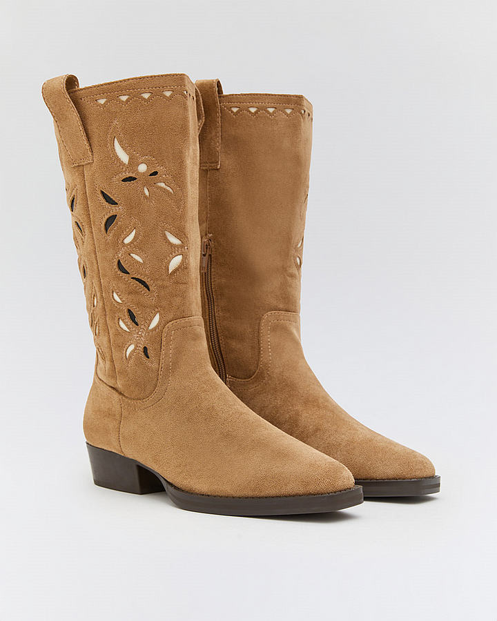 Buonarotti Cowboy Stiefel Khaki Suedine Bohemian