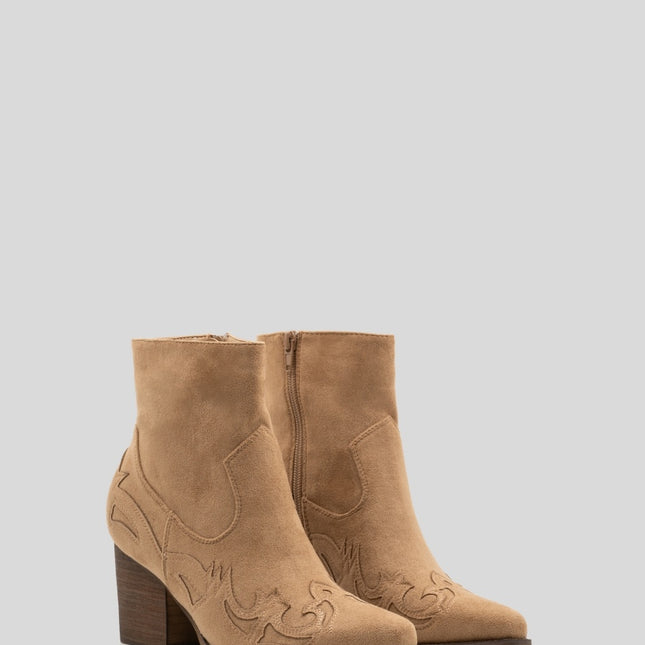 Buonarotti Cowboy Stiefel Khaki Suedine kurz Flamme