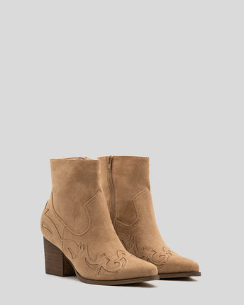 Buonarotti Cowboy Stiefel Khaki Suedine kurz Flamme