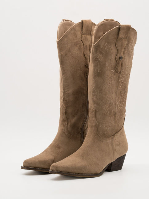 Buonarotti Cowboy Stiefel Khaki Suedine Nähte