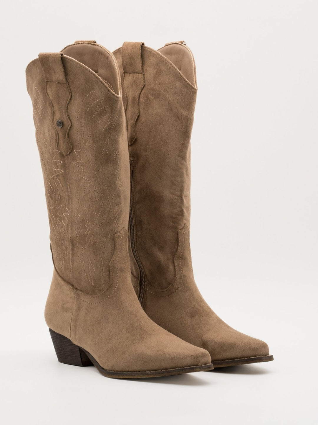 Buonarotti Cowboy Stiefel Khaki Suedine Nähte
