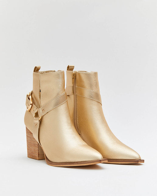 Buonarotti Stiefelette Goldschnalle