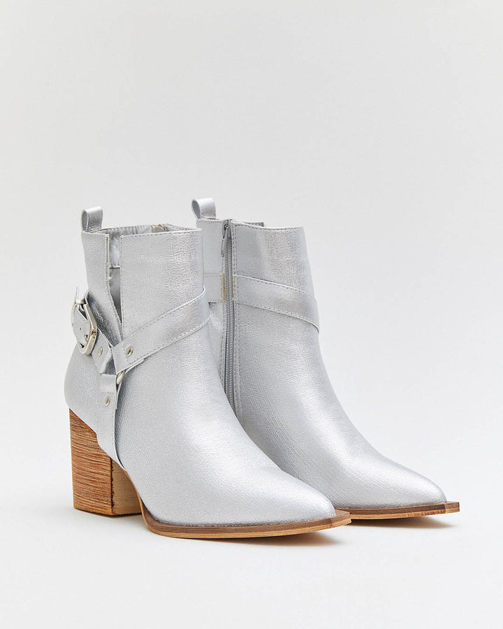 Buonarotti Stiefelette Silberne Schnalle