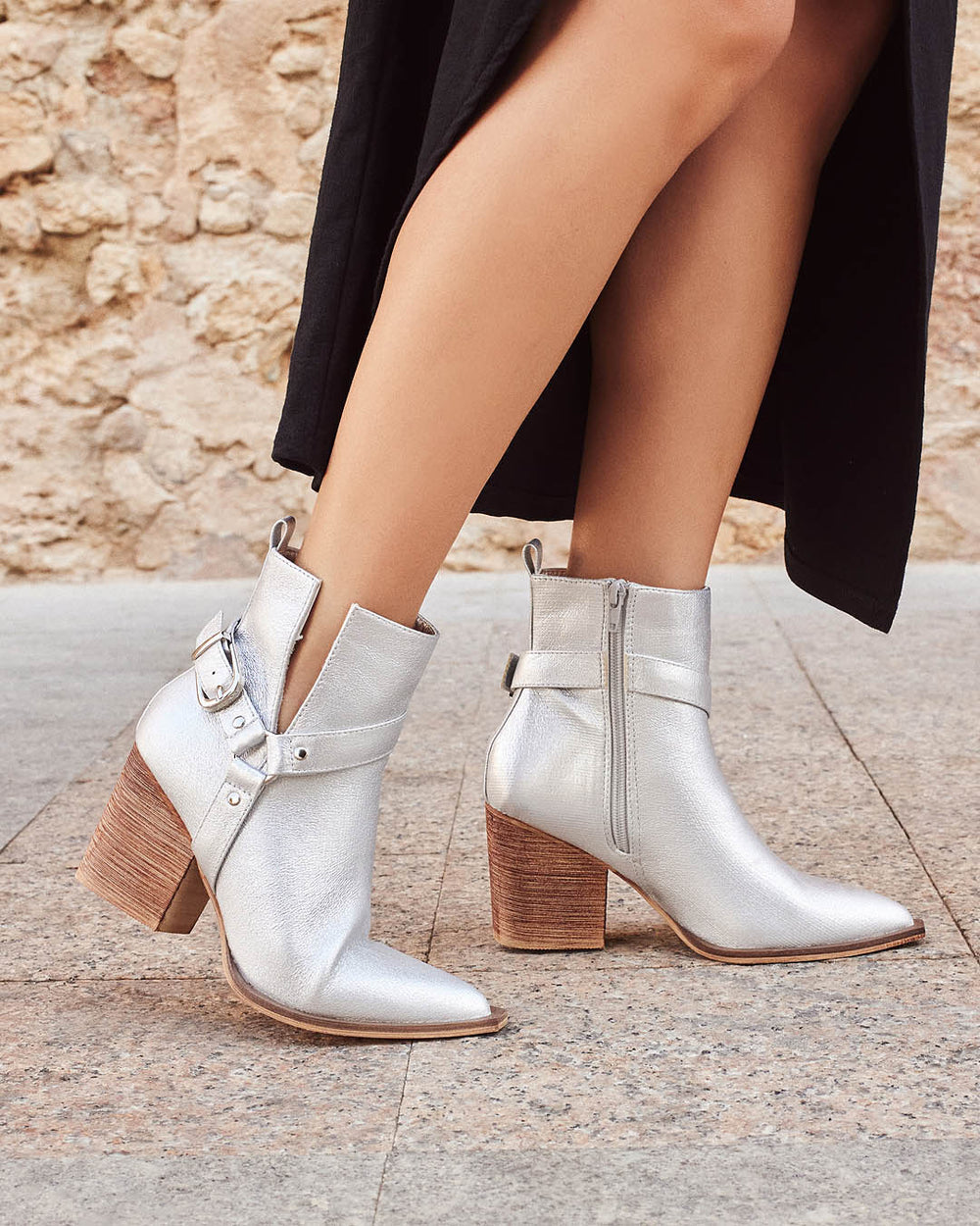Buonarotti Stiefelette Silberne Schnalle