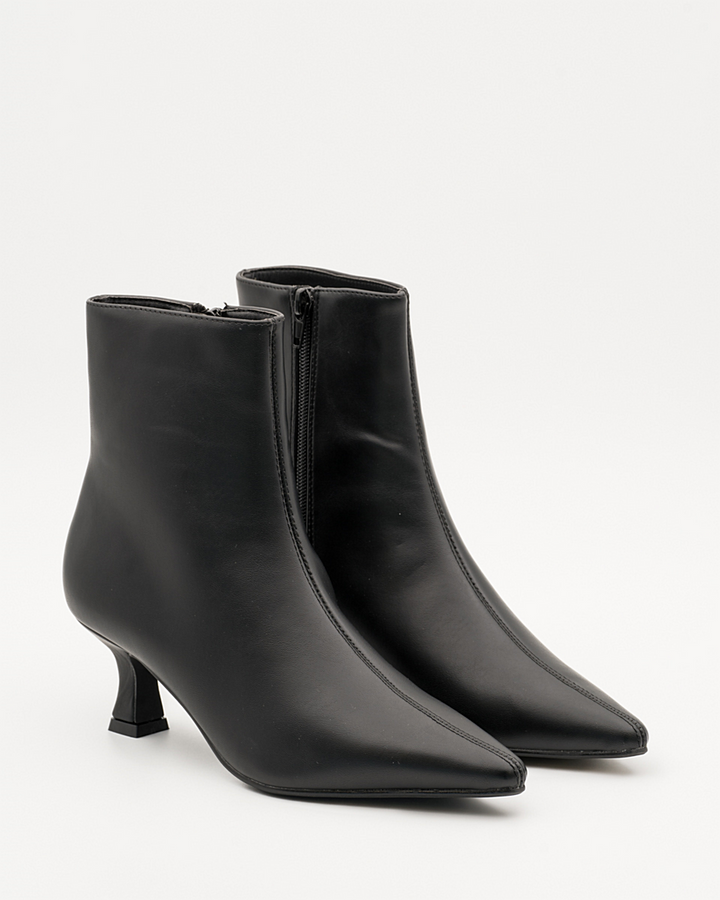 Buonarotti Stiefelette Schwarz Lederlook