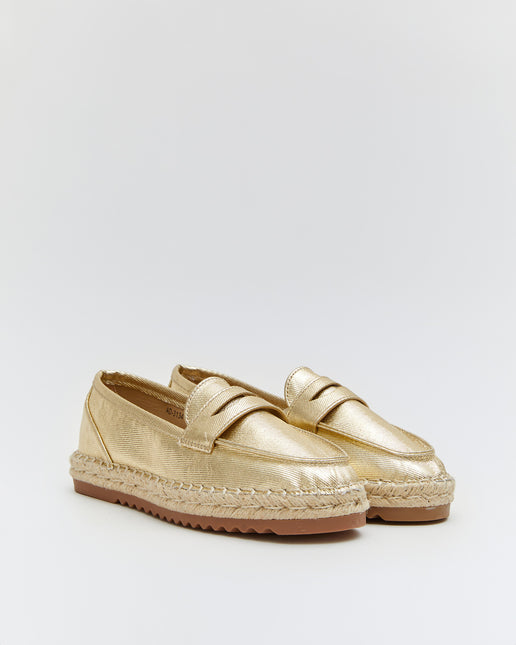 Buonarotti Espadrilles Gold Metallic