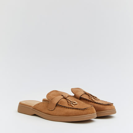 Buonarotti Slipper Kamel Wildleder Charms