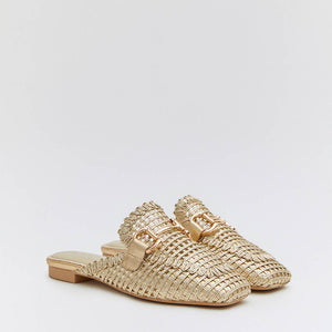 Buonarotti Slipper Gold Offene Schnalle