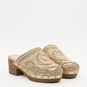 Buonarotti Clogs Gold böhmisch