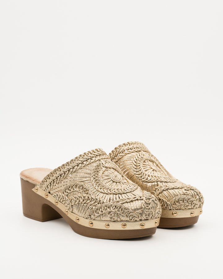 Buonarotti Clogs Gold böhmisch