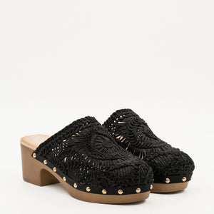 Buonarotti Clogs Schwarz Bohemian