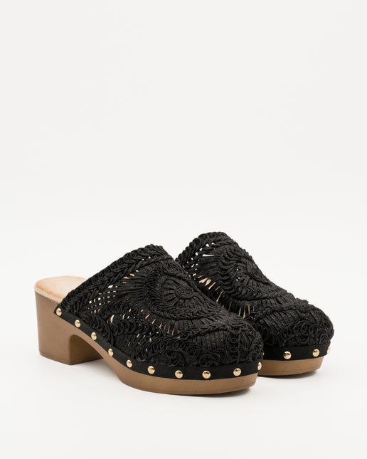 Buonarotti Clogs Schwarz Bohemian