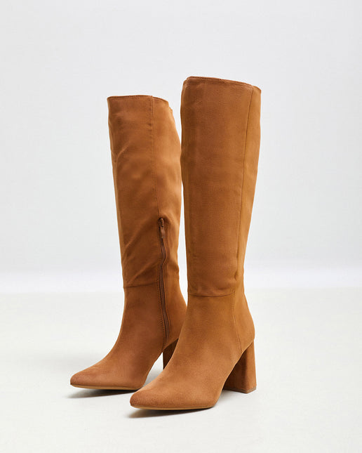 Buonarotti Stiefel Camel suedine