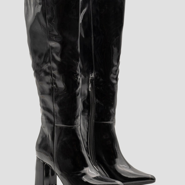 Buonarotti Stiefel Schwarzer Lack