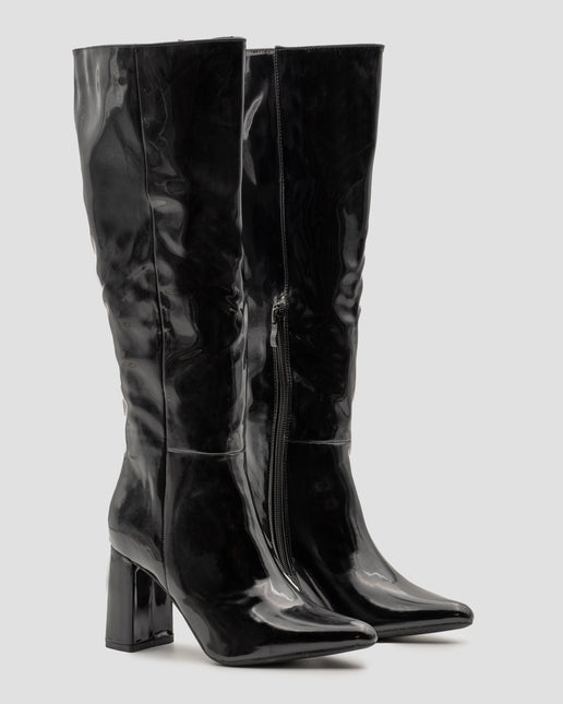 Buonarotti Stiefel Schwarzer Lack