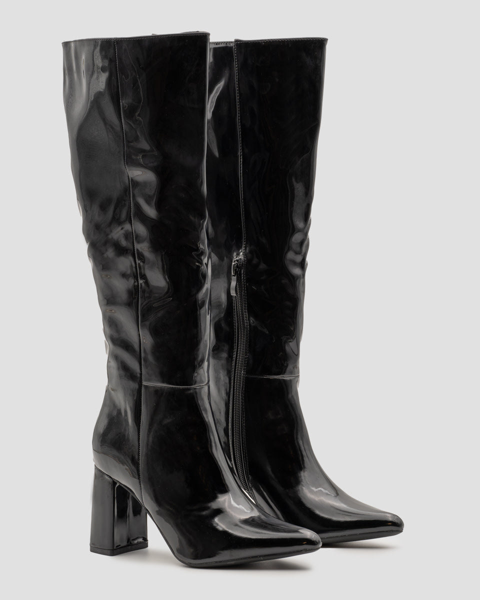 Buonarotti Stiefel Schwarzer Lack