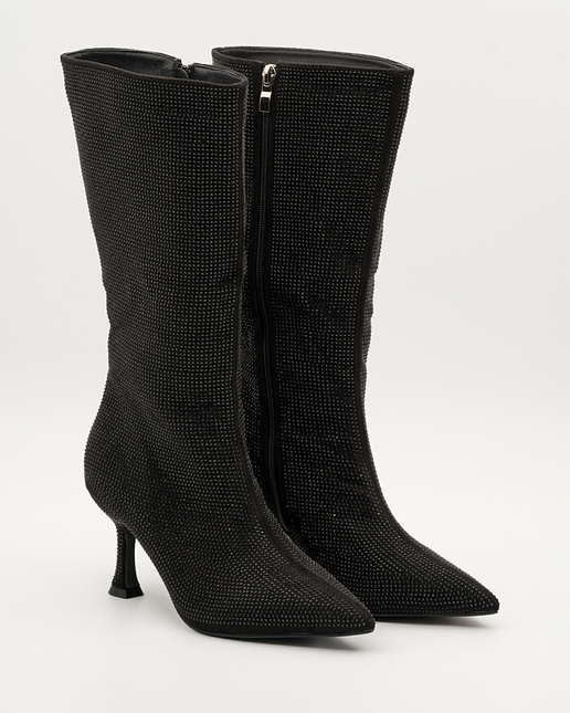 Buonarotti Stiefel Schwarz Strass