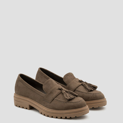 Buonarotti Loafers Braun Suedine mit Quasten