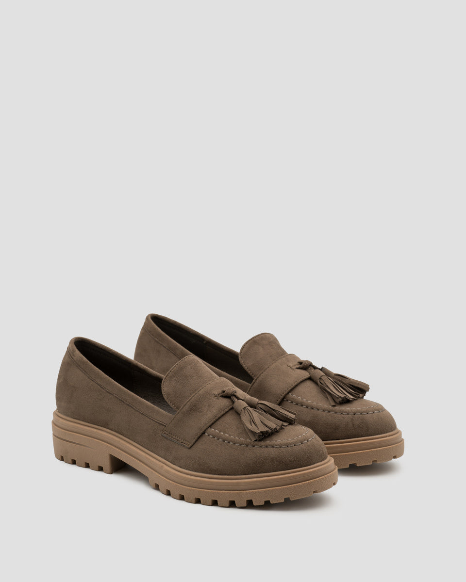 Buonarotti Loafers Braun Suedine mit Quasten