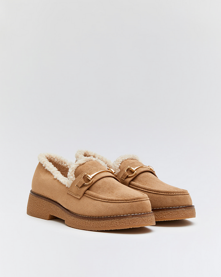 Buonarotti Loafers Khaki Suedine Teddy