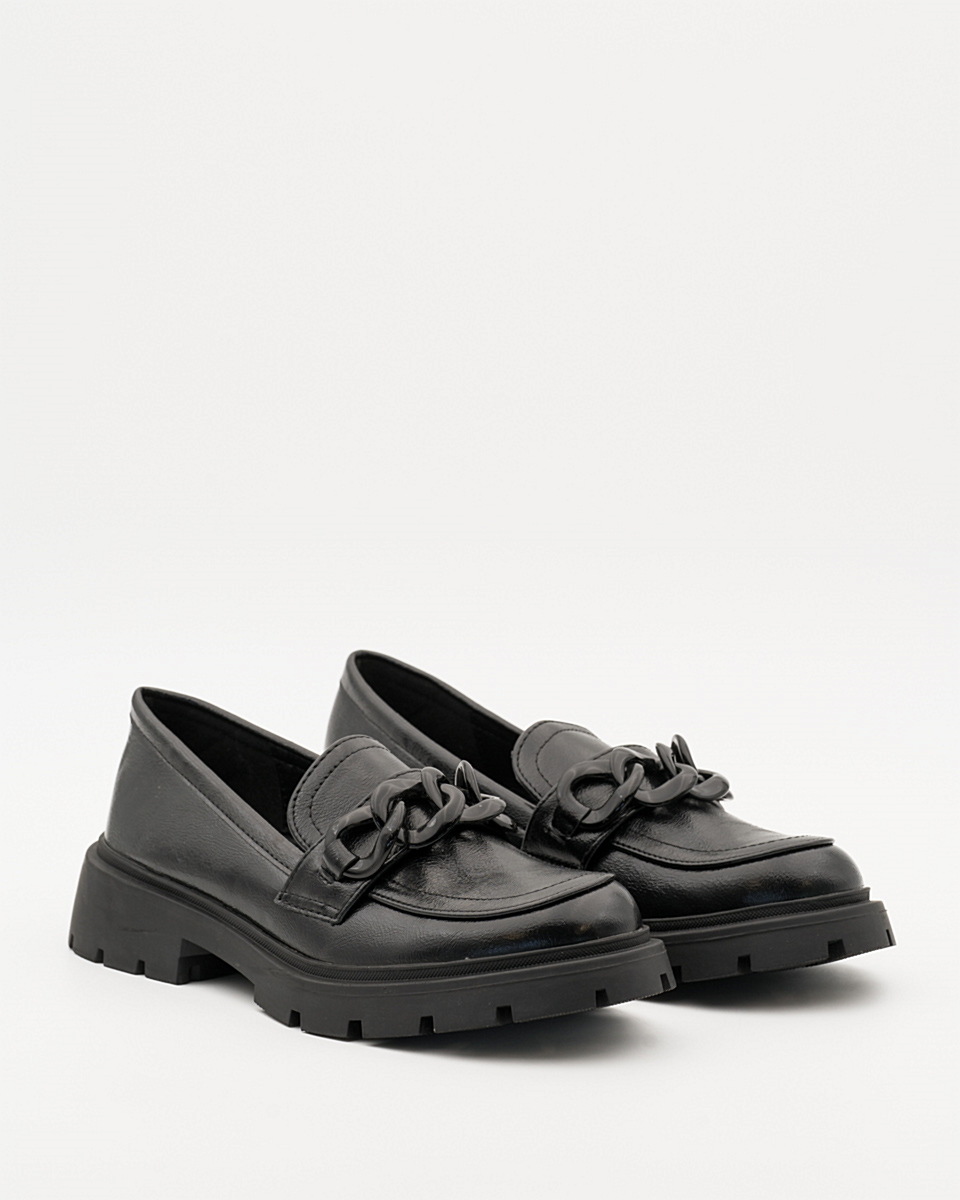 Buonarotti Loafers Schwarz Kette