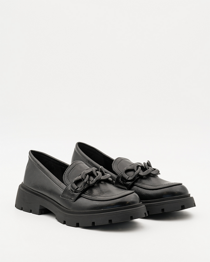 Buonarotti Loafers Schwarz Kette