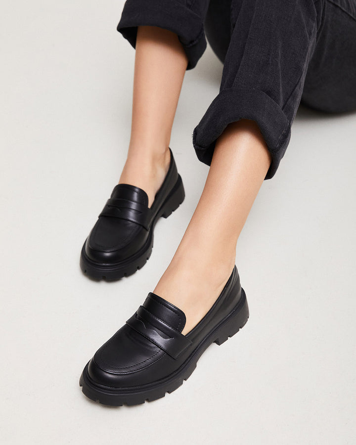 Buonarotti Loafers Schwarz PU