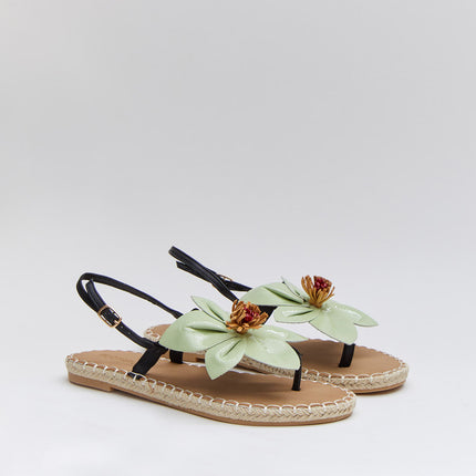 Buonarotti Sandalen Hellgrün Blume