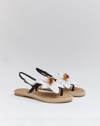 Buonarotti Sandalen Weiße Blume