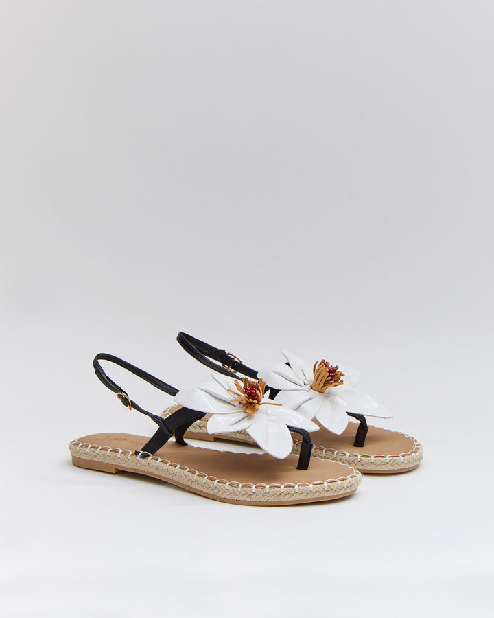 Buonarotti Sandalen Weiße Blume