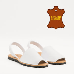 Buonarotti Sandalen Weißes Leder