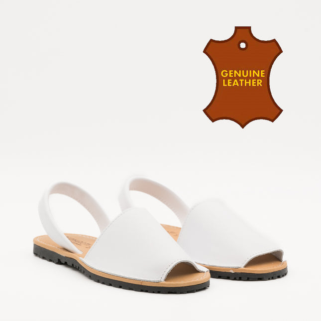 Buonarotti Sandalen Weißes Leder