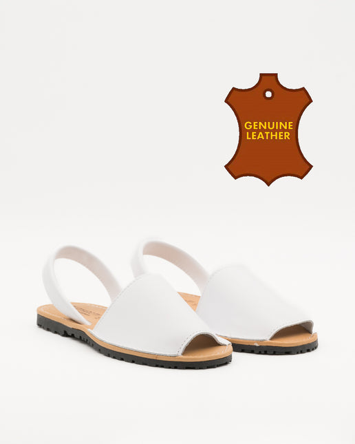 Buonarotti Sandalen Weißes Leder