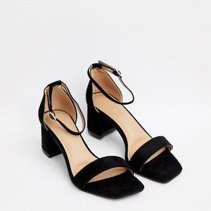 Buonarotti Sandalen Schwarzes Veloursleder