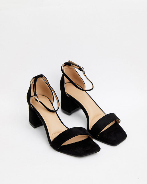 Buonarotti Sandalen Schwarzes Veloursleder