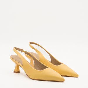 Buonarotti Slingback Heels Gelb