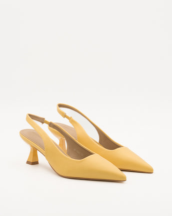 Buonarotti Slingback Heels Gelb