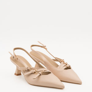 Buonarotti Slingback Heels Nackt Schnallen