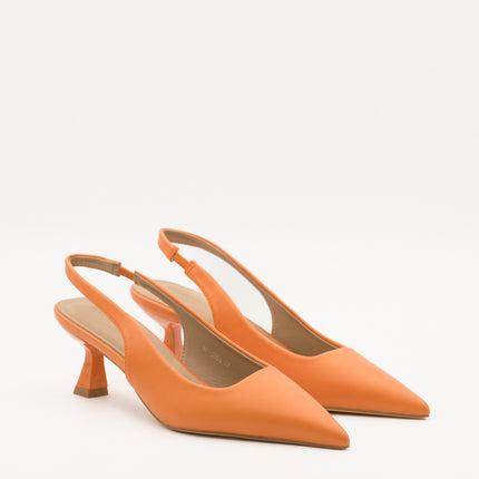 Buonarotti Slingback Heels Orange