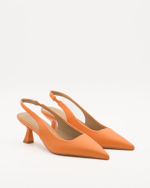 Buonarotti Slingback Heels Orange