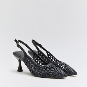 Buonarotti Slingback Schwarz Offen