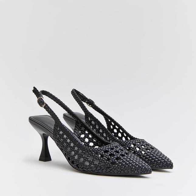 Buonarotti Slingback Schwarz Offen