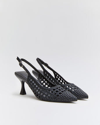 Buonarotti Slingback Schwarz Offen