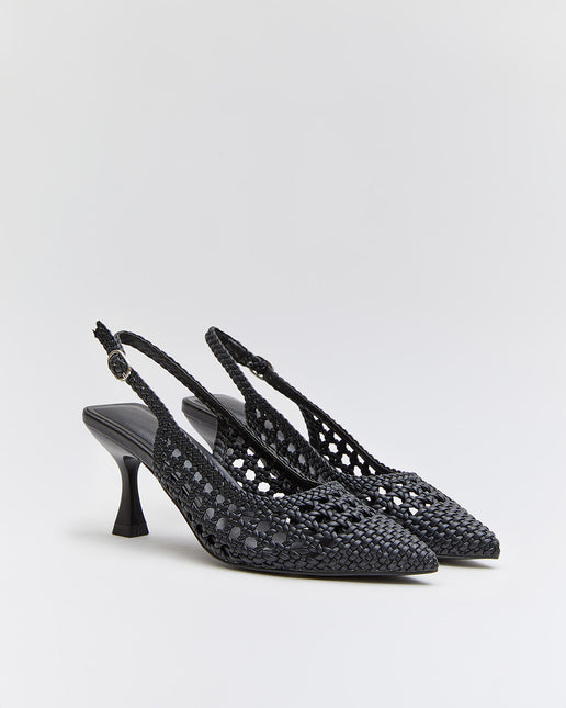 Buonarotti Slingback Schwarz Offen